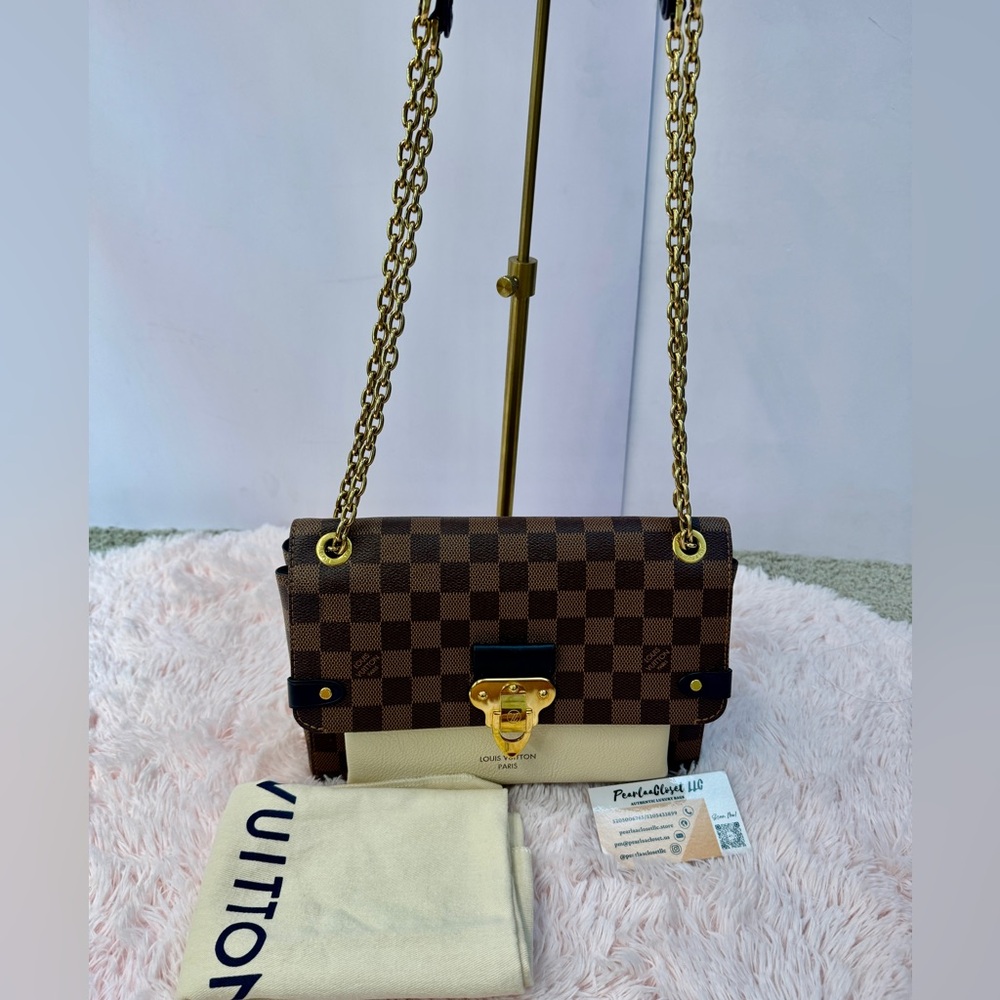 LOUIS VUITTON
Black Damier Canvas Vavin PM Bag
